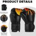 Flintronic Children's Boxing Gloves - 6oz Junior Kickboxing Muay Thai MMA Martial Arts Sparring (Ages 3-10) - Black Flame Style - Buy Online on GoSupps.com