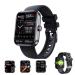 hohgfci Glucose Monitoring Smartwatch Non-Invasive Blood Glucose Monitor Watch Blood Sugar Monitor Watch - Fitness Tracker with Blood Pressure Blood Oxygen Tracking Sports Watch (Color : Black)