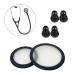 Replacement Accessories Kit Fits Classic 3 Cardiology 3 & Cardiology 4 Stethoscope for Littman Stethoscope Replacement Parts & Stethoscope Bell Cover Diaphragm and Eartips Earbud Replacement Parts.