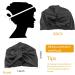 Mulberry Silk Hair Wrap for Sleeping | Double-Sided Sleep Cap | Silk Bonnet for Curly Hair | Black - Buy Online on GoSupps.com
