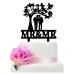 YzYbuaego Mr & Mr Cake Topper The Gay Couple Standing and Kissing Under The Tree Gay Wedding Cake Topper (Gay Tree)
