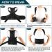 Adjustable Full Back Brace Posture Corrector for Men & Women - X-Small Black Hunchback Relief Belt for Neck & Shoulder Pain - Buy Online on GoSupps.com