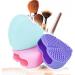 Makeup Brush Silicone Heart-Shaped Makeup Brush Cleaning Brush Heart-Shaped Egg Brush Cleaning Tool Beauty Brush(Green) - Buy Online on GoSupps.com
