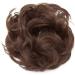 Maroon Thick Hair Donut Scrunchie Updo Bun Extension - Wavy Curly Messy Hair Chignon Ponytail Ribbon - Buy Online on GoSupps.com