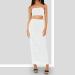 Shop Hanxiulin Women's Winter V-Neck Long-Sleeve Mini Party Dress - Sexy Glitter Bodycon Dress in White - Buy Online on GoSupps.com