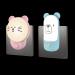 Night light baby socket with switch 2 pieces of children slumbering for bedroom decoration cat and bear shape LED wall lamp for stairs children sleep aid initial equipment for newborn cat x bear