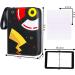 Trading Card Binder - Holds 400 Cards | 50 Removable Sleeves | 3-Ring Collector Album (Black) - Buy Online on GoSupps.com