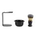 Premium 3-in-1 Shaving Brush and Bowl Set for Men - Professional Shaving Set with Stand Holder - Buy Online on GoSupps.com