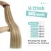 Youngsee Real Hair Tress - 45cm Blonde Weaving Extensions | Remy #16/22 | Quality Double Weft Hair Wefts for Effortless Styling - Buy Online on GoSupps.com