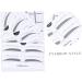 VINTORKY 2 Eyebrow Sticker Eyebrow Card Makeup Kit Eyebrow Shaping Stencils Simple White A607 Makeup Tools - Buy Online on GoSupps.com