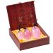 Yoni egg rose quartz crystal gemstones jade egg balls for women cone exercise tightening vaginal muscle health body massage with gift box rose quartz