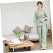 minkissy 1 Set Spa Robe Hair Salon Cape Spa Kit Salon Pants Hair Salon Smock Hair Dyeing Apron Beautician Smock Wear Spa Cloth Grooming Kit Hairdressing Hair Cutting Apron Tops Protection L Green - Buy Online on GoSupps.com