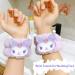 Kawaii Purple Spa Headband and Wristband Set for Women and Girls - Soft Skincare and Makeup Hairband for Face Washing, Bath, Shower, and Beauty - Buy Online on GoSupps.com
