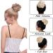 Messy Hair Bun Donut Chignon Updo Scrunchie Hairpiece | Bleach Blond Ponytail Extension 25g - Buy Online on GoSupps.com