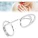 TIKATARER Nail Rings Nail Art Fingernail Rings Nail Charms Nail Rings With Nails Attached Unique Stylish Women Finger Nail Cover Ring for Women Lady Girls Parties Weddings (3044 platinum) - Buy Online on GoSupps.com