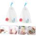BIUDECO 2pcs Foaming Net Soap Mesh Pouches Soap Exfoliating Pouch Foam Face Wash Mesh Soap Pe White - Buy Online on GoSupps.com