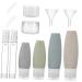PartyKindom 1 Set Silicone Bottle Set Travel Bottle Travel Containers for Toiletries Travel Shampoo Lotion Dispenser Travel Toiletry Containers Clamshell Storage Set Bottle