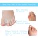 MENOCADY 12-Pack Gel Toe Separator for Bunions - 1/4 Thick Big Toe Spacers - Single Loop Toe Spreader for Overlapping Toe Correction (Clear) - Buy Online on GoSupps.com