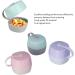 Alomejor 3-Piece BPA-Free Pacifier Holder Case | Food-Grade Large Capacity for Milk Powder & Snacks | Perfect for Travel & Storage - Buy Online on GoSupps.com