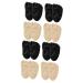 Gatuida 8 Pairs Sponge Forefoot Pad Back of Heel Cushions Pads Shoe Adhesive Pads Forefoot Shoe Cushion Heel Grips Liner Forefoot Cushioning Pad Mesh Stretch Fabric 4d Sole Pad High Heel