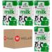 Dairy Pride Semi Skimmed Long Life UHT Milk 1 Litre Pack Of 4 With Welari Thank You Card | (4 Pack) (4 x 1 Litre) - Buy Online on GoSupps.com