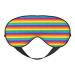 Rainbow Pattern Print Unisex Sleeping Eye Mask Soft Comfortable Light-Blocking Eye Mask