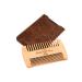 Menesia Wooden Beard Comb with Durable Case - Fine & Coarse Teeth - Men's Beard, Mustache, and Hair Grooming - Brown Deer Design - Buy Online on GoSupps.com