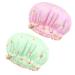 Uraqt Waterproof Shower Hood - 2 Pack Large Elastic Reusable Shower Caps for Women | Perfect for Home Hotel and Travel - Buy Online on GoSupps.com