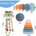 Jokooan Montessori Toy Set 3 in 1 | Multi-Sensory Stacking Toys for Toddlers | Perfect Motor Skill Development for Babies 1 Year and Up | International Shipping Available - Buy Online on GoSupps.com