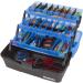 Flambeau Outdoors 6383FB 3-Tray Classic Tackle Box - Portable Organizer Frost Blue/Black - Buy Online on GoSupps.com