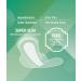 HAPPYZ Organic Cotton Cover Pads Ultra Thin with Wings for Women - Chlorine and Toxin-Free Natural Sanitary Napkins (Regular) - Buy Online on GoSupps.com
