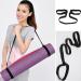 Bluelans Durable Cotton Yoga Mat with Carrying Strap - Premium Black Yoga Mat for Comfort & Stability - International Shipping Available - Buy Online on GoSupps.com