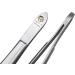 Sonnenschein Slanted Tweezers by Hans Kniebes | 8cm Matte Stainless Steel | Premium Quality from Solingen - Buy Online on GoSupps.com
