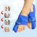 Toe Straightener & Corrector Splint for Woman and Man - Adjustable 24h Day Night Protector for Valgus Joint - Easy Wear in Shoes - ENPAP Toes Elastic - Right and Left - Buy Online on GoSupps.com