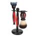 Beard Shaving Brush Set - Portable 3pcs Kit with Comfortable Handle for Salon & Home Use - Buy Online on GoSupps.com
