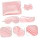 Didiseaon 5 Sets Hair Scrunchies for Women Sleep Mask Headband for Women Flower Girl Maid of Honor Bridesmaid Eye Shades for Sleep Maid of Honor Proposal Flower Girl Proposal Silk - Buy Online on GoSupps.com
