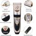 Otstar Dog Clippers Rechargeable Cordless Dog Grooming Clipper Kit for Dogs Cats and Other Animals with Stainless Steel Comb and Scissors Low Noise Low Vibration Dog Shaver (Black and Gold) - Buy Online on GoSupps.com