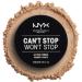 NYX Can't Stop Won't Stop Setting Powder - Medium Matte Finish Vegan Formula 6g - Buy Online on GoSupps.com