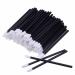 OKDEALS 100 Pieces Disposable Lip Brushes Lipstick Gloss Wands Lip Applicator Makeup Tool Kits Black