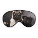 Sleep Mask for Men Women Pug Dogs Eye Cover for Sleeping Breathable Sleep Eye Mask with Adjustable Elastic Strap Light Blocking Eyeshade for Night Sleeping Nap
