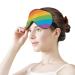 Pride Month LGBTQ Rainbow Sleep Mask | Blackout Eye Cover for Women Men | Adjustable Strap for Yoga Travel Nap - Buy Online on GoSupps.com