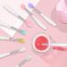 Unaone Silicone Lip Brushes - 8 PCS Makeup Beauty Lipstick Applicator Brushes with Cap - Multi-colored - Buy Online on GoSupps.com