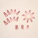 Justotry 24 Pcs Long False Nails with Pink Heart & Red French Design - Pretty Ballerina Stick on Nails for Women | Acrylic Coffin Fake Nails Medium with Glue for Nail Art - Buy Online on GoSupps.com