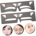 FOMIYES 8 Pcs Eyebrow Ruler Brow Stencil Eyebrow Makeup Tool Molds Brow Template Eyebrow Shape Makeup Tools - Buy Online on GoSupps.com