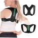 FOMIYES Posture Correcting Belt - Adjustable Upper Back Brace for Improved Sitting Posture - Hump Support - 45X18X1cm Black - Buy Online on GoSupps.com