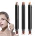 Eye Shadow Sticks 3 Shimmer Eyeshadow Pencil - Cream Shadow Pencil with Brush Head for Waterproof Long Lasting Smoky Eye Makeup