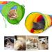 Andiker Cat Tunnel: Collapsible Pet Tube Toy for Indoor/Outdoor Fun - 2 Hole Design with Fun Ball - 25 * 120cm - Buy Online on GoSupps.com
