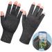 Buy Fingerless Compression Gloves for Carpal Tunnel Recovery - Non-Slip Grey Large - 1 Pair - Buy Online on GoSupps.com