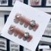 Handmade Long and Short Nail Patches for Artificial Nail Enhancement(Color:19574 Size:M)