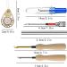 Punch Needle Tool Set - 10 Pcs Wooden Handle Embroidery Pens, Seam Ripper, Scissors, Threader - Ideal for Embroidery, Cross Stitching Beginners - Buy Online on GoSupps.com